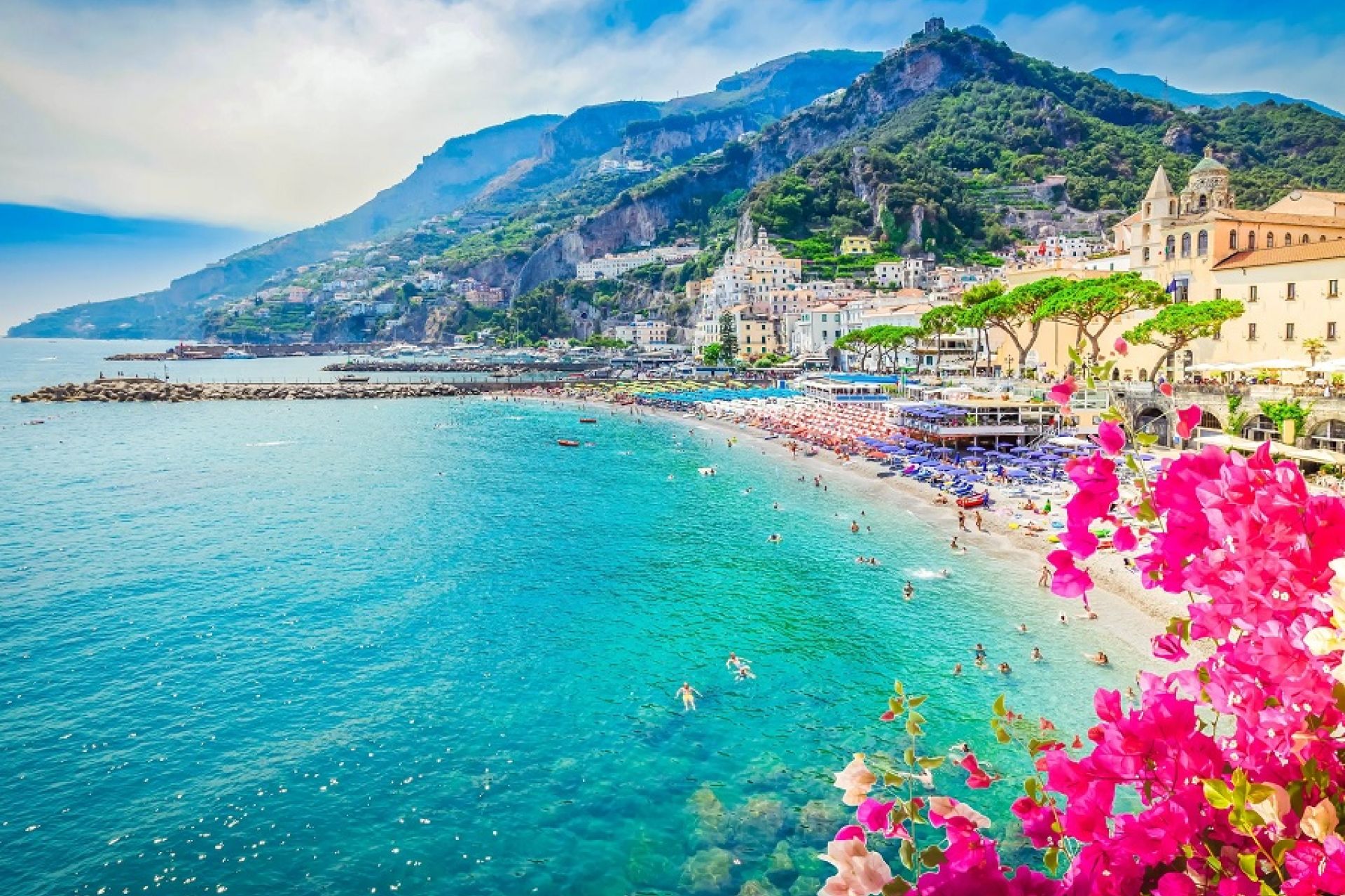 Amalfi Kıyıları Turu Rotası (Tüm Turlar Dahil)